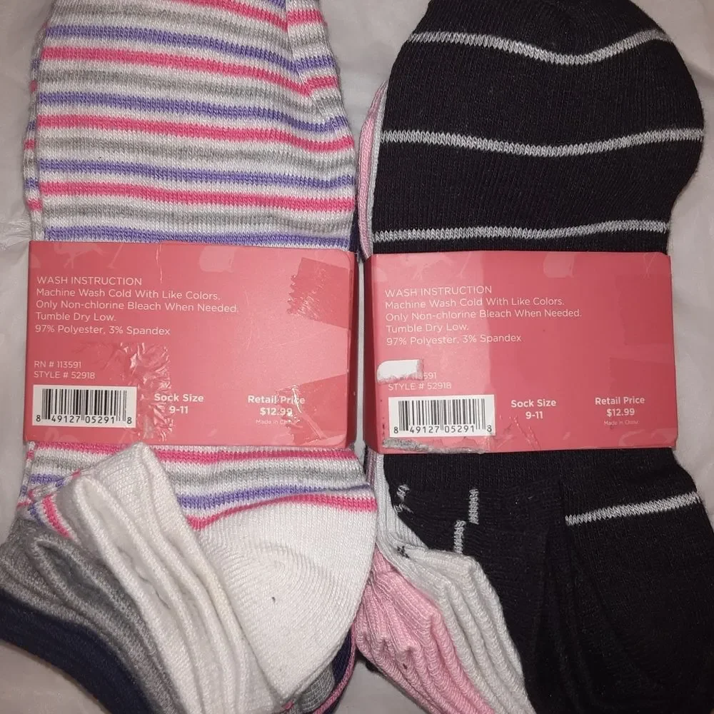 Sockhub Lot of 2 6packs of Lo-cut socks